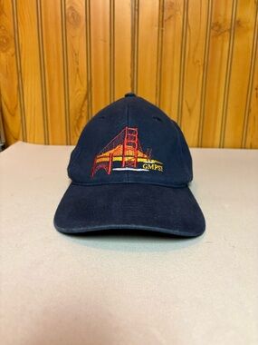 Navy Embroidered Golden Gate Bridge Baseball Cap